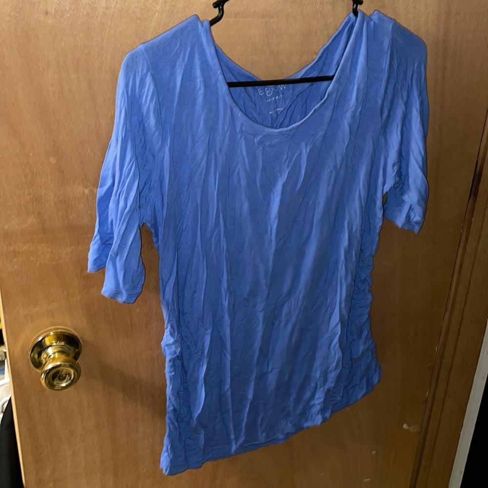 A.goo large, maternity, blue, mid sleeve